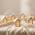 Decorative String Lights | 3D Solid Wood & Warm Glow