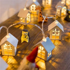 Decorative String Lights | 3D Solid Wood & Warm Glow