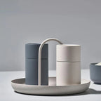Decorative Tray | Minimalist Round Aluminum Alloy & ABS | 20 x 13 cm