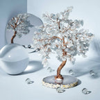 Decorative Gemstone Tree | Natural Stone Leaves & Flexible Branches