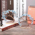 Decorative Gemstone Tree | Natural Stone Leaves & Flexible Branches