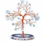 Decorative Gemstone Tree | Natural Stone Leaves & Flexible Branches