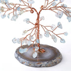 Decorative Gemstone Tree | Natural Stone Leaves & Flexible Branches