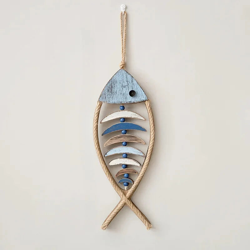 Decorative Fish Wall Hanging in Maritime Style