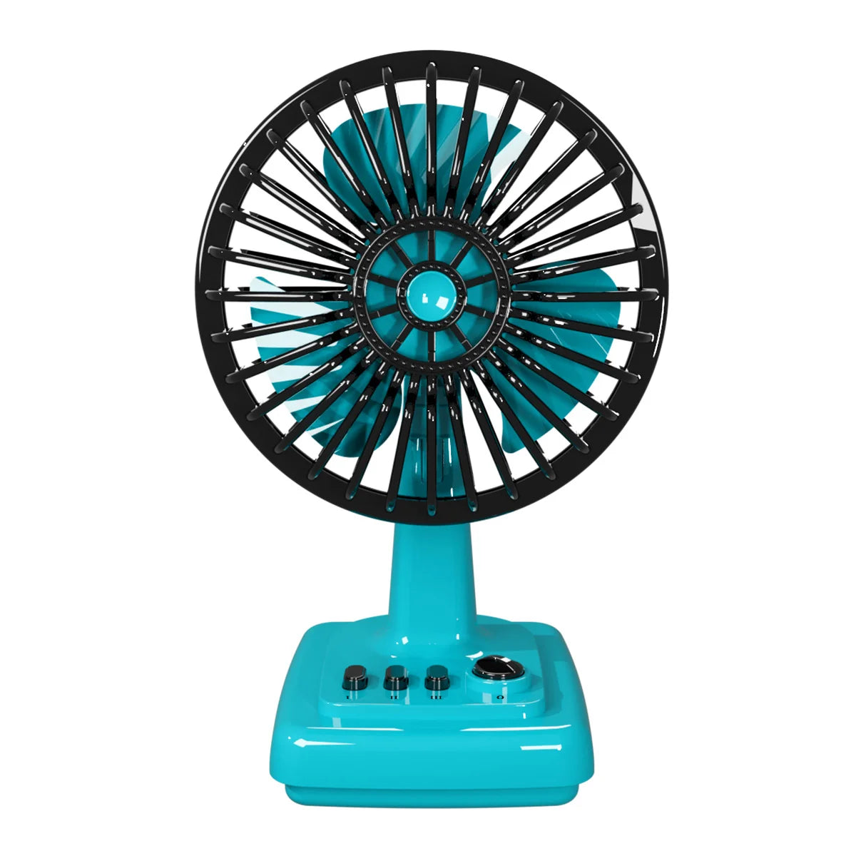 Desk Fan | Retro Design & Adjustable Speeds | Compact