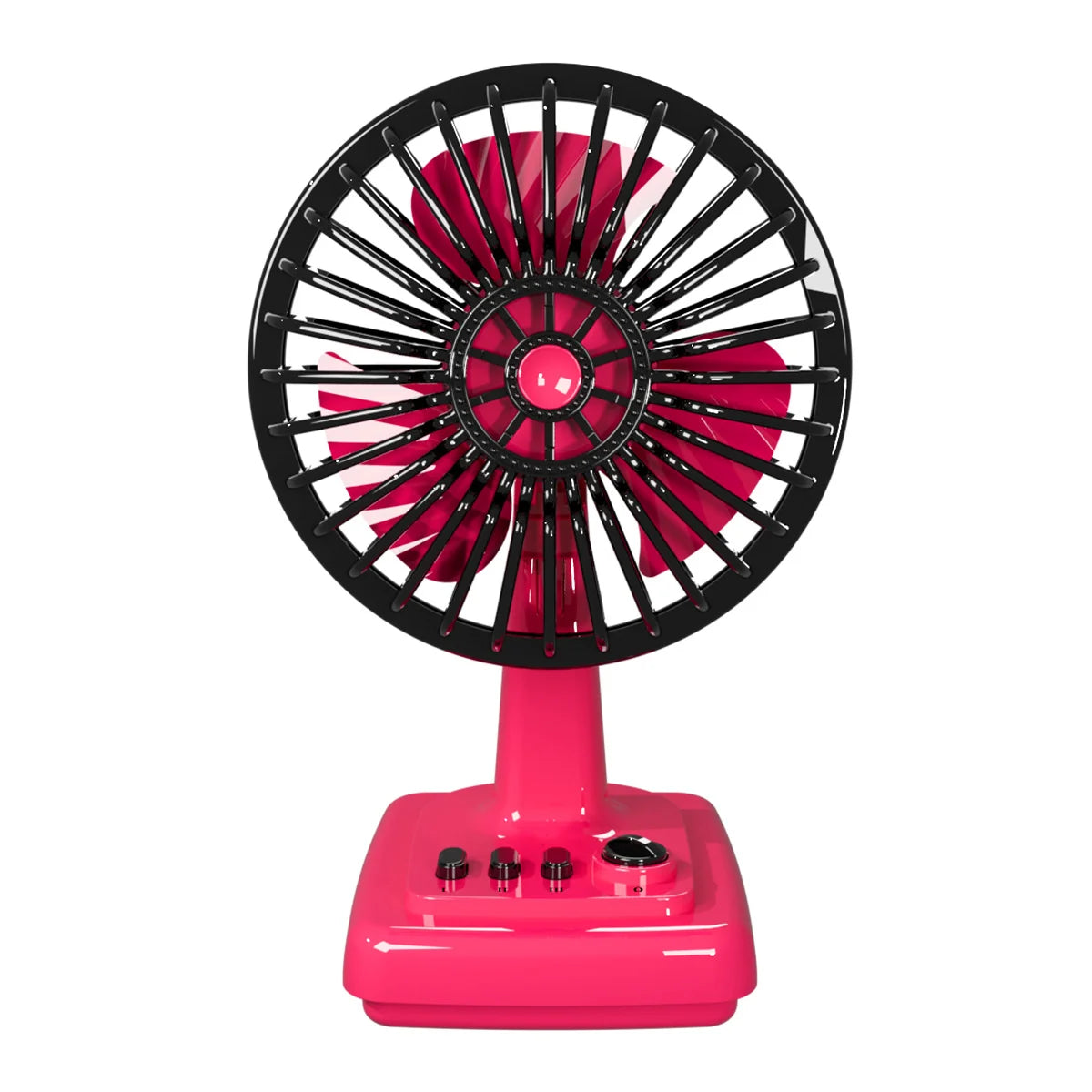 Desk Fan | Retro Design & Adjustable Speeds | Compact