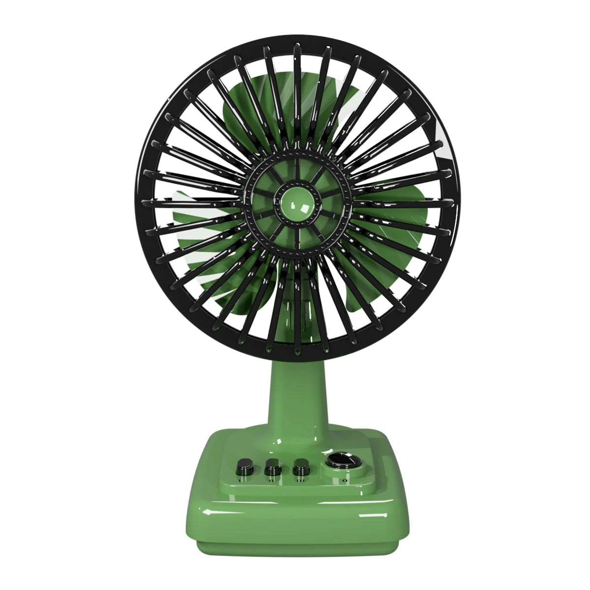 Desk Fan | Retro Design & Adjustable Speeds | Compact