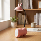 Desk Lamp | Bunny-Shaped Targeted LED & Pen Holder | USB-Powered