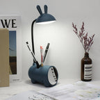 Desk Lamp | Bunny-Shaped Targeted LED & Pen Holder | USB-Powered