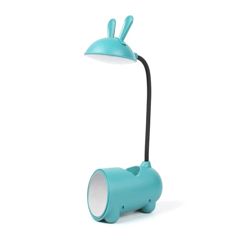 Desk Lamp | Bunny-Shaped Targeted LED & Pen Holder | USB-Powered