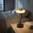 Desk Lamp | Disc-Shaped Shade & Touch Dimming | 16 cm Diameter