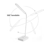 Desk Lamp | Flexible Arm & Dimmable 3-Color | USB Rechargeable & Plug-In