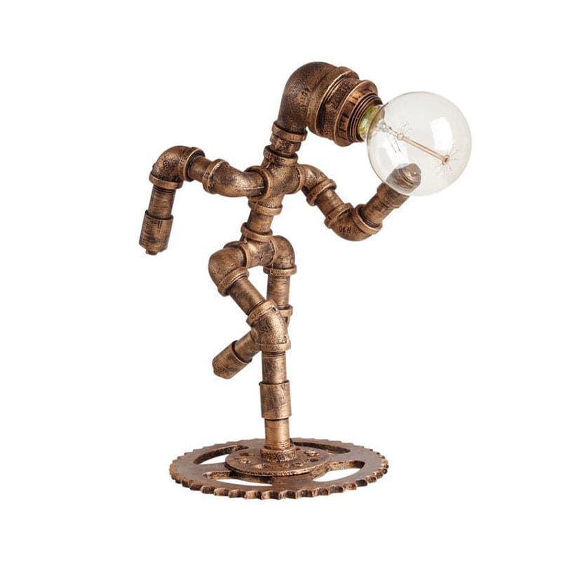 Desk Lamp | Vintage Athlete Metal Design | Integrated LED