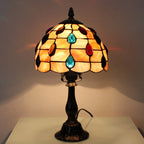 Table Lamp | Shell-Shaped Shade & Teardrop Accents | 35 cm