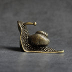 Desk Ornament | Pure Copper Mini Snail Sculpture