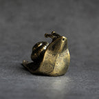 Desk Ornament | Pure Copper Mini Snail Sculpture