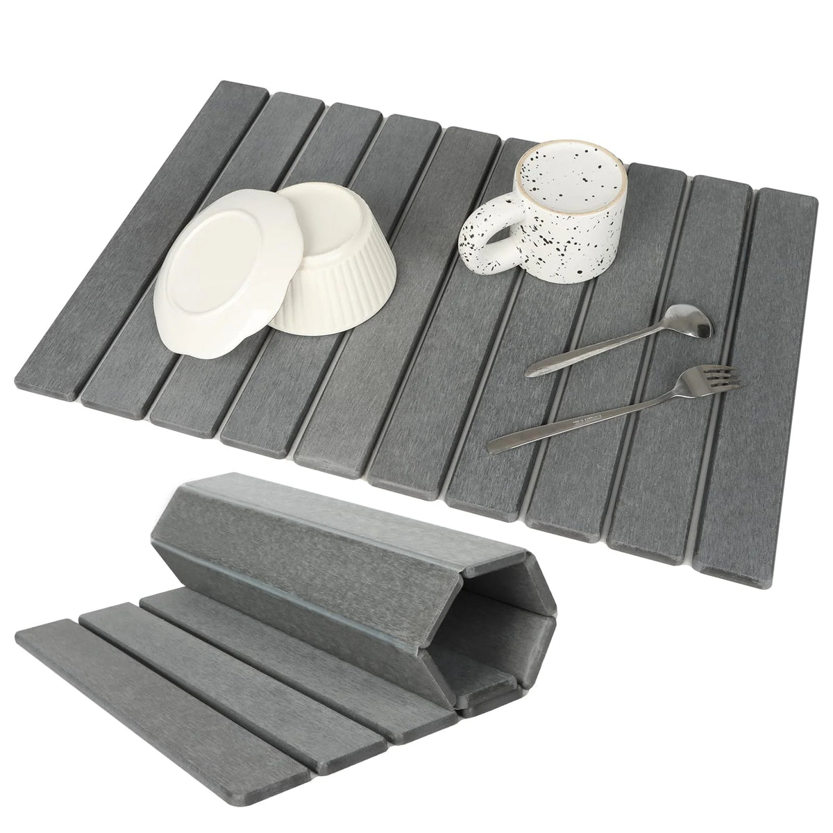 Diatomite Stone Mat | Fast-Drying & Antibacterial | Foldable