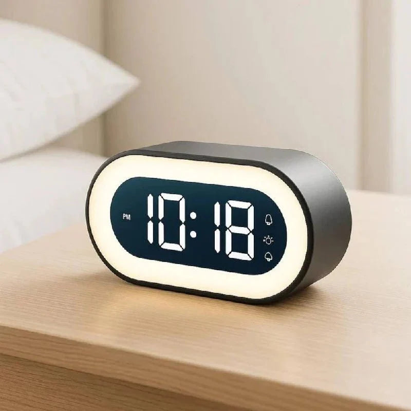 Digital Alarm Clock | Dimmable Display & Night Light | 15.2×7.7×3.8 cm
