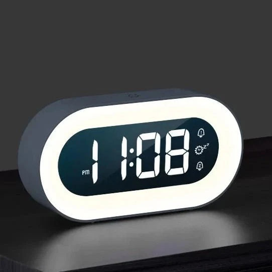 Digital Alarm Clock | Dimmable Display & Night Light | 15.2×7.7×3.8 cm