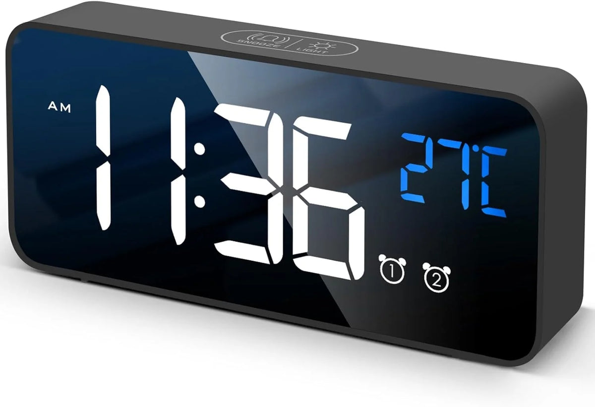 Digital Clock | 10-Inch Display & 19 Reminders | Wireless Remote