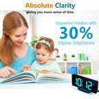 Digital Clock | 10-Inch Display & 19 Reminders | Wireless Remote