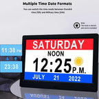 Digital Clock | 10-Inch Display & 19 Reminders | Wireless Remote