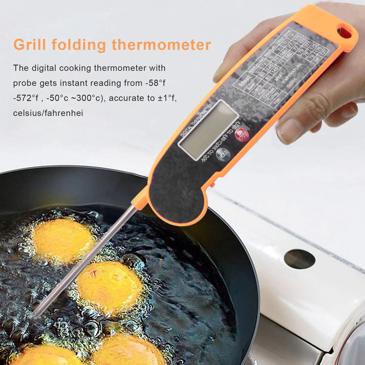 Digital Instant-Read Thermometer | High-Precision Sensor & Fast Readings