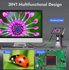 Digital Microscope | 1000X Magnification & 4.3-Inch LCD