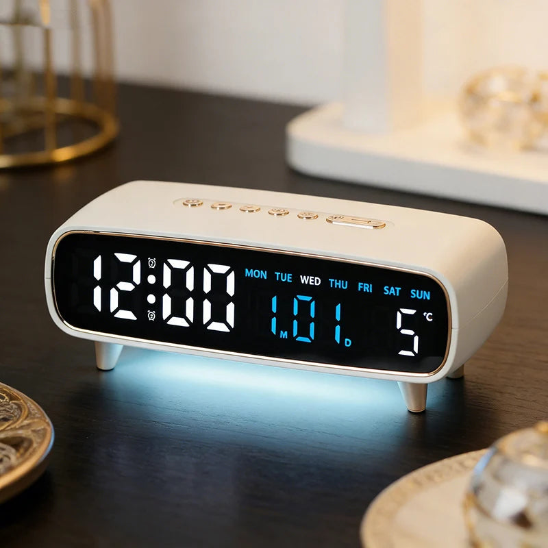 Digital Radio Alarm Clock | Precision Radio Timekeeping & Temperature Display