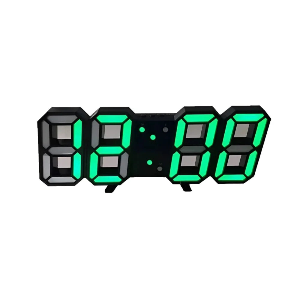 Digital Wall Clock | 3D LED Numbers & Dimmable Night Mode | USB-Powered