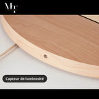 Digital Wall Clock | Bamboo LED Display & Silent Movement | 30 cm