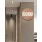 Digital Wall Clock | Bamboo LED Display & Silent Movement | 30 cm