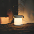 LED Lantern | Dimmable & USB Rechargeable | Wood & Metal