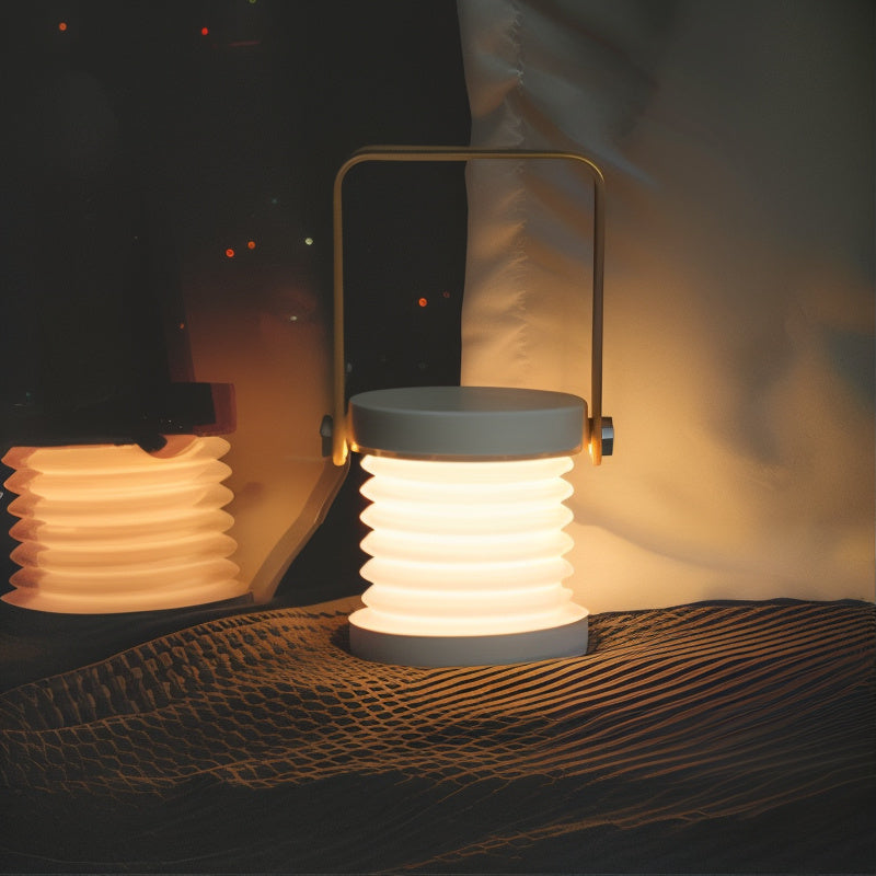 LED Lantern | Dimmable & USB Rechargeable | Wood & Metal