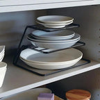 Dish Rack | Two-Tier Stainless Steel & Space-Saving | 11 x 8 x 7 in
