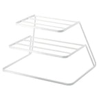 Dish Rack | Two-Tier Stainless Steel & Space-Saving | 11 x 8 x 7 in