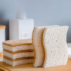 Dish Sponge | Coconut Fiber & Wood Pulp | Ergonomic S-Shape