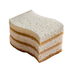 Dish Sponge | Coconut Fiber & Wood Pulp | Ergonomic S-Shape