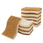 Dish Sponge | Coconut Fiber & Wood Pulp | Ergonomic S-Shape