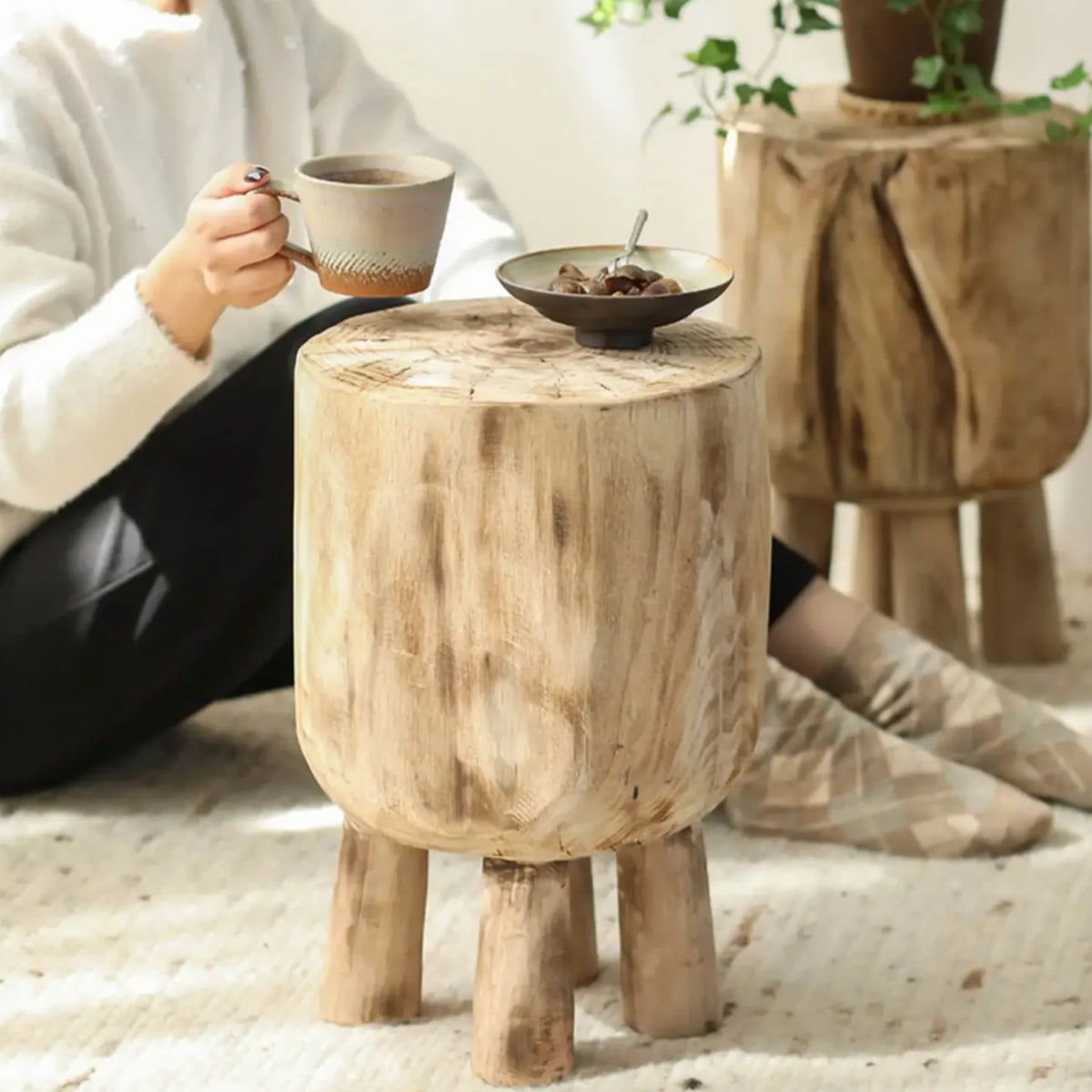 Display Stand | Rustic Solid Wood | 17 in
