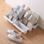 Shoe Storage Box | Upright Space-Saving Design | 3 Compartments