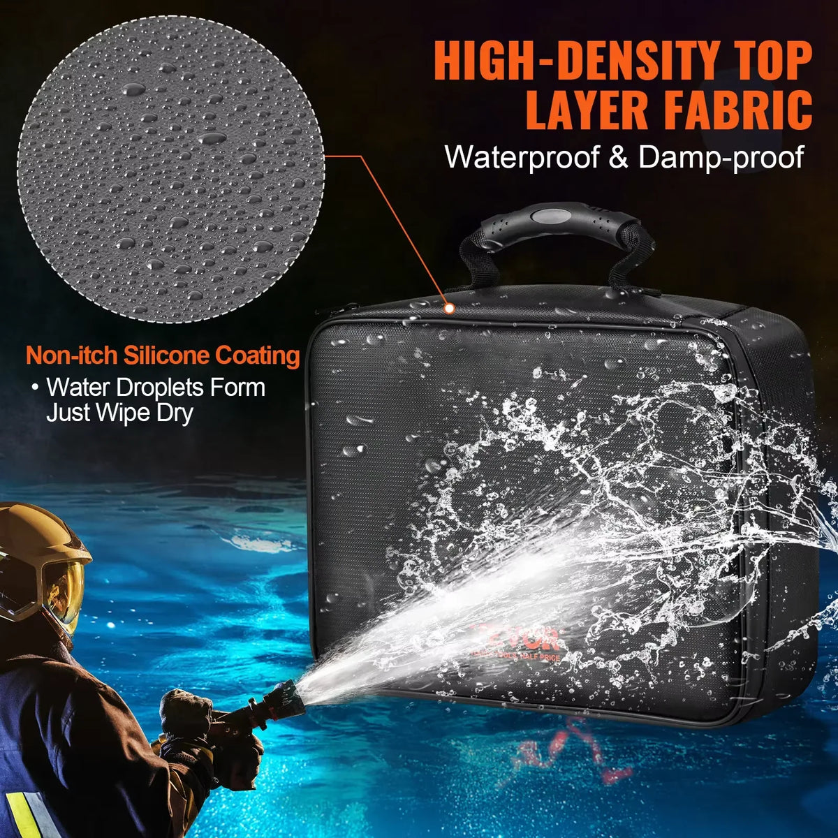 Document Organizer Bag | Fire-Resistant & Waterproof | Fits US Letter