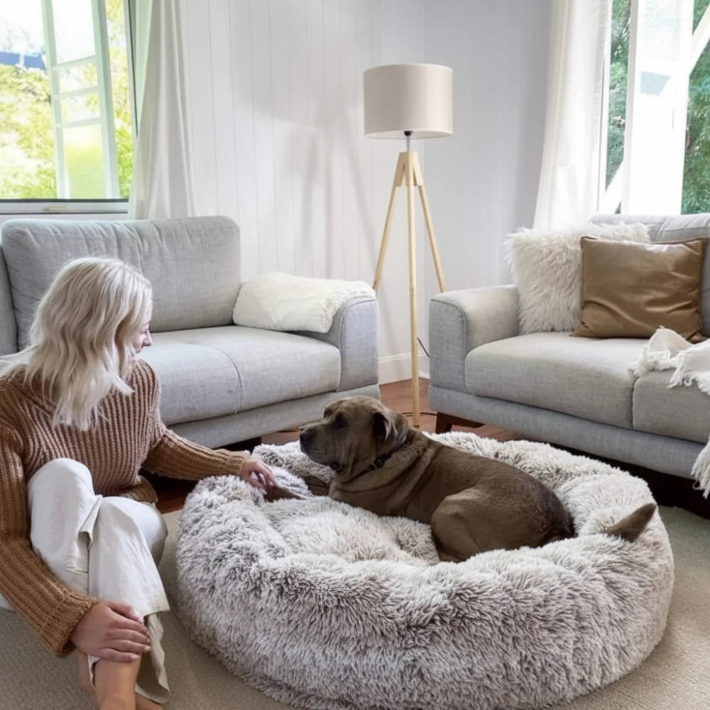 Dog Bed | Anxiety-Relieving Plush Nest-Style | Multiple Sizes