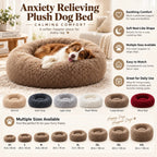 Dog Bed | Anxiety-Relieving Plush Nest-Style | Multiple Sizes