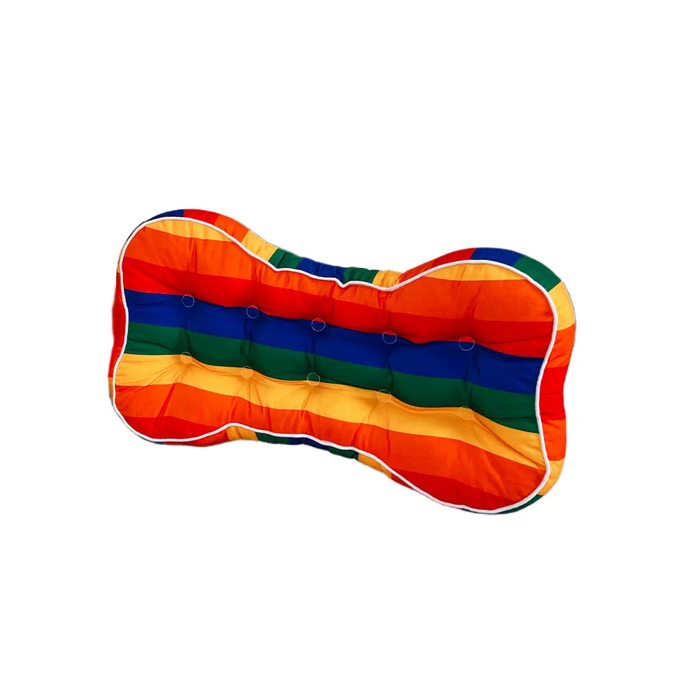 Dog Bed | Bone-Shaped Colorful & Machine-Washable