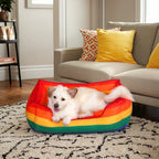Dog Bed | Bone-Shaped Colorful & Machine-Washable