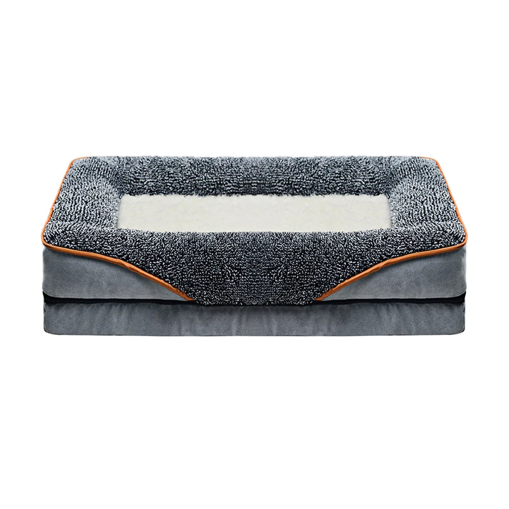 Dog Bed | Orthopedic Plush & High-Sided | Removable Washable Cover