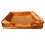 Dog Bed | Orthopedic Plush & High-Sided | Removable Washable Cover