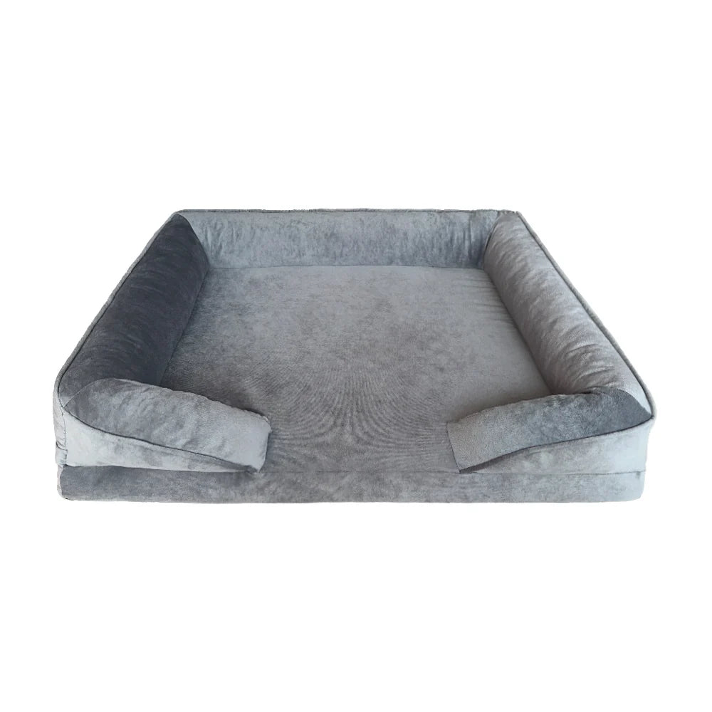 Dog Bed | Orthopedic Plush & High-Sided | Removable Washable Cover