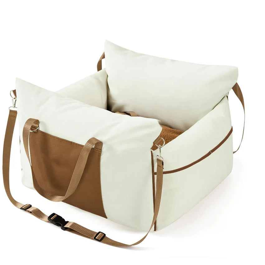 Dog Bed | Portable Lounge & Machine-Washable | With Side Pocket